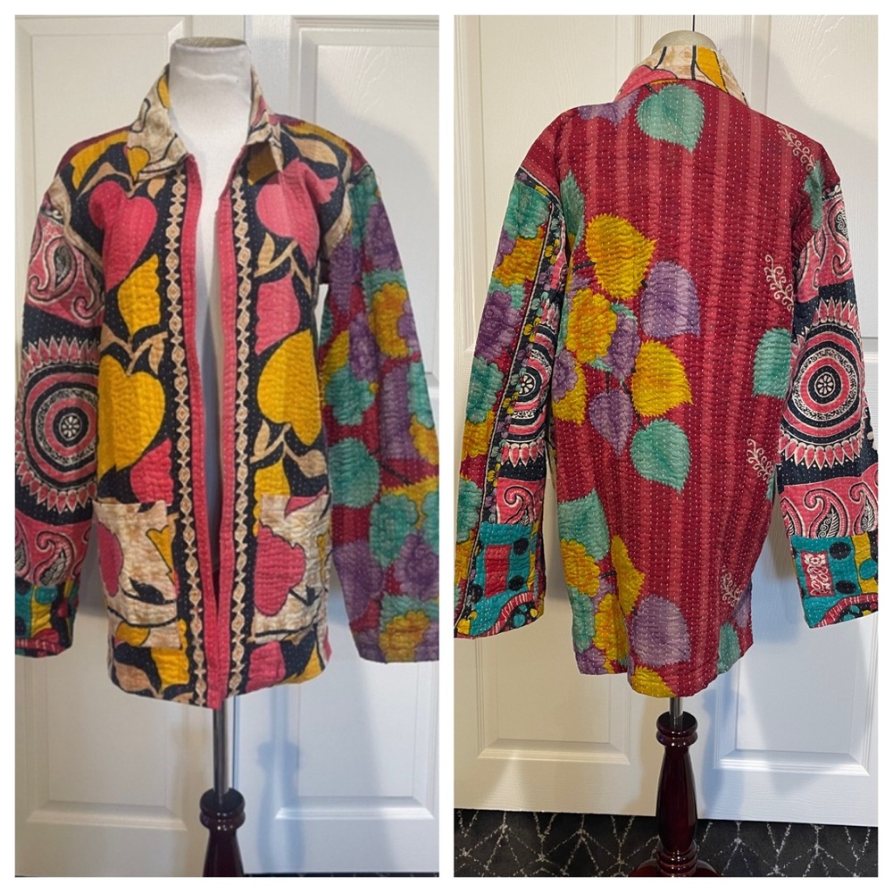 Kantha Open Jacket